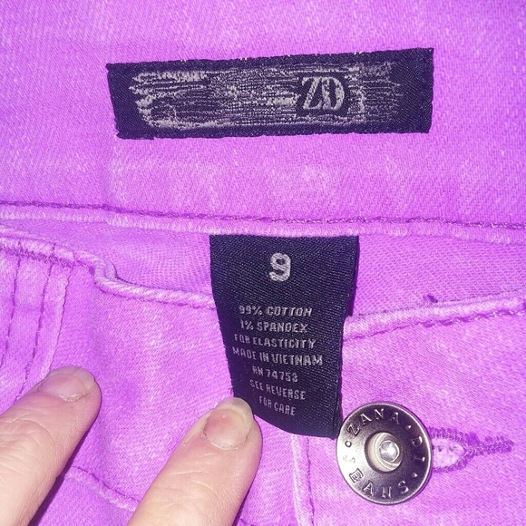 Juniors ZD Premium Bright Purple Jeans - Picture 4 of 4